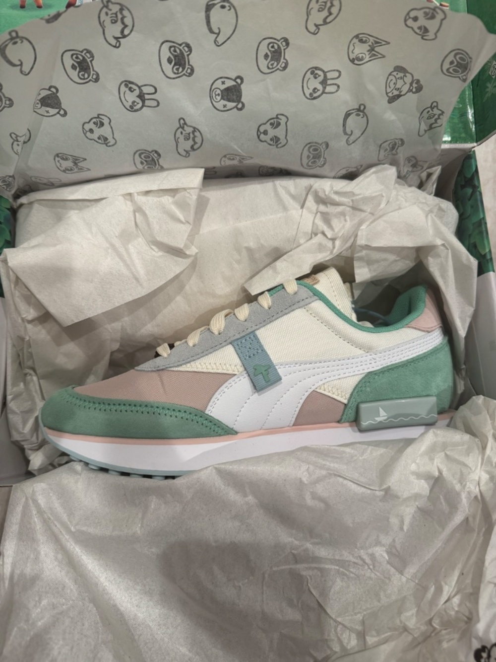 PUMA x Animal Crossing Future Rider Jr Rosewater Sneakers New in Box Size US 6C